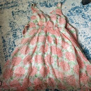 Angie floral dress with tie